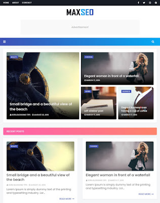 MaxSeo free blogger template