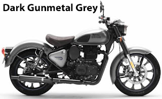 Royal Enfield Classic 350 Dark Gunmetal Grey.