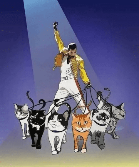 Freddie Mercury y su infinito amor por sus 9 gatos