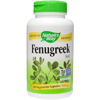 كبسولات بذور الحلبة  Nature's Way, Fenugreek Seed, 610 mg, 180 Veggie Caps