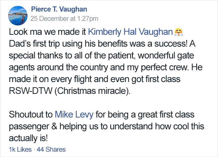 This Dad Booked Six Flights To Spend Christmas With His Flight Attendant Daughter