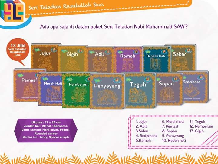 Seri Teladan Rasulullah  Buku Anak