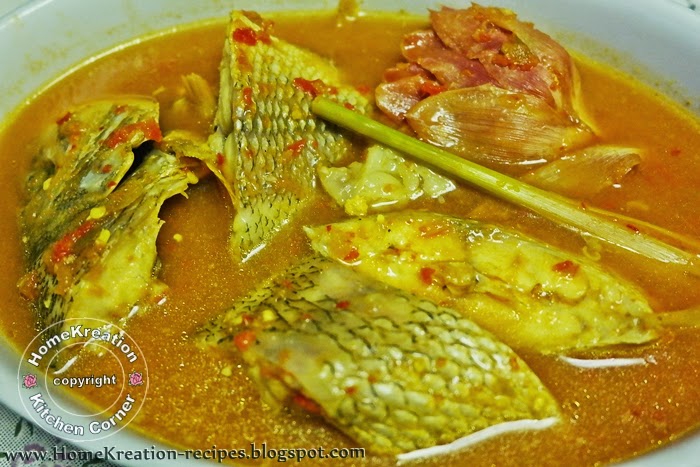 HomeKreation - Kitchen Corner: Ikan Masak Asam Pedas Rebus