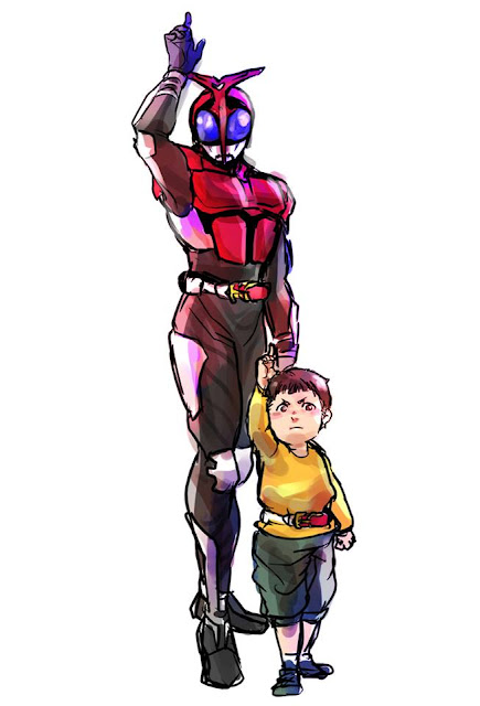 Gambar, Ilustrasi, Kamen Rider, Ksatria Baja Hitam,  Masa Kecil, Kamen Rider Kabuto