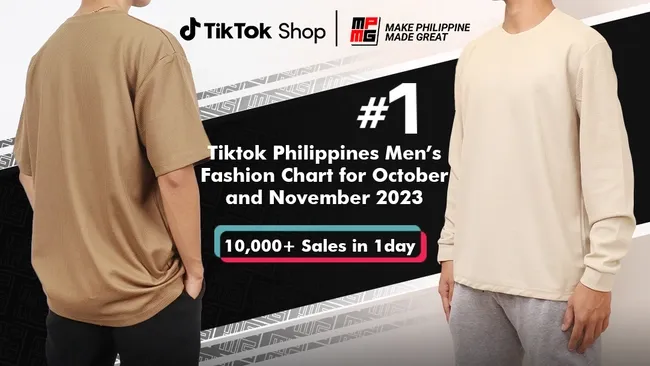 MPMG tops TikTok Philippines Men's Fashion Chart for selling more than 10,000 clothes in one day