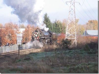 IMG_0985 Spokane, Portland & Seattle A-1 4-8-4 #700 at Oaks Park in Portland, Oregon on December 5, 2009