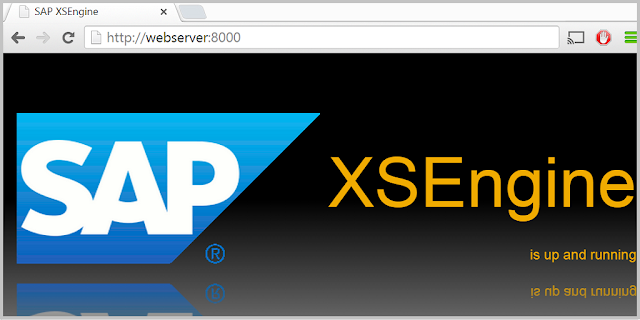 SAP HANA XS Engine status