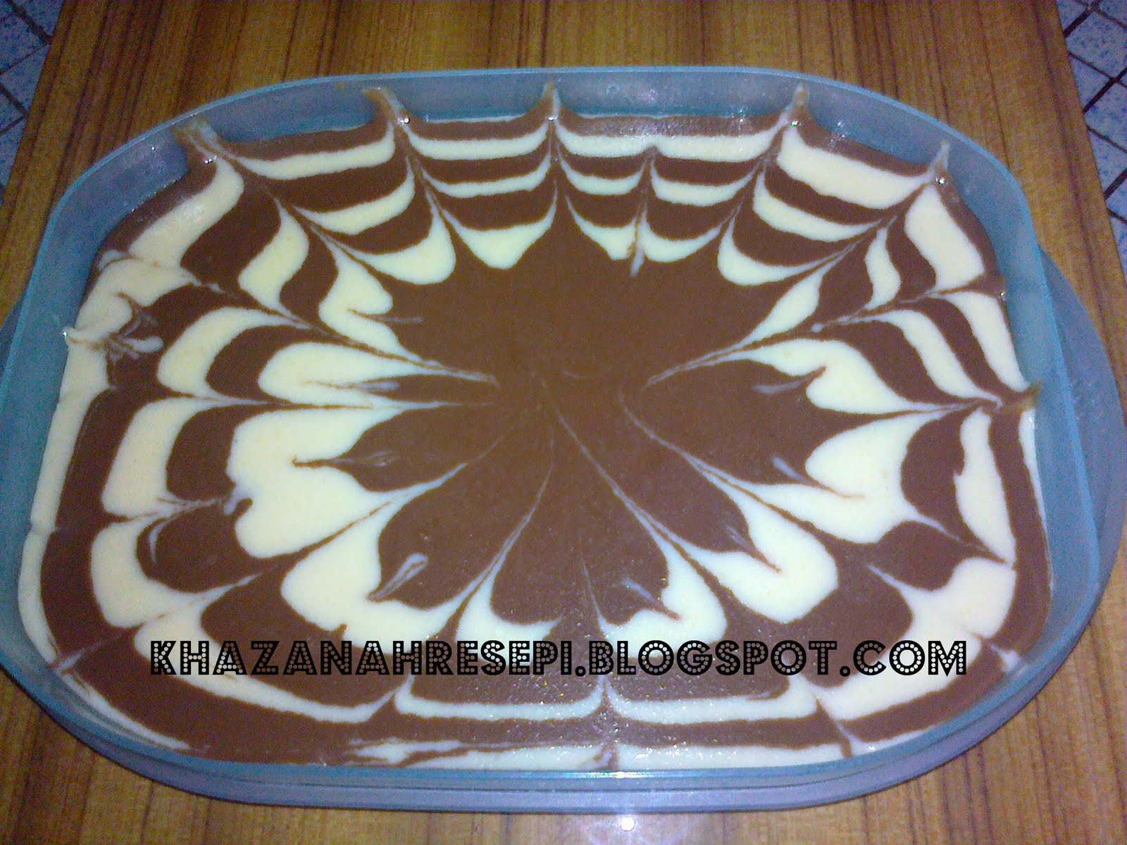 Air Tangan Ummi :): PUDING ROTI MARBLE COKLAT