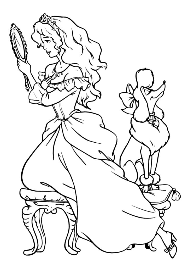 Princess coloring image