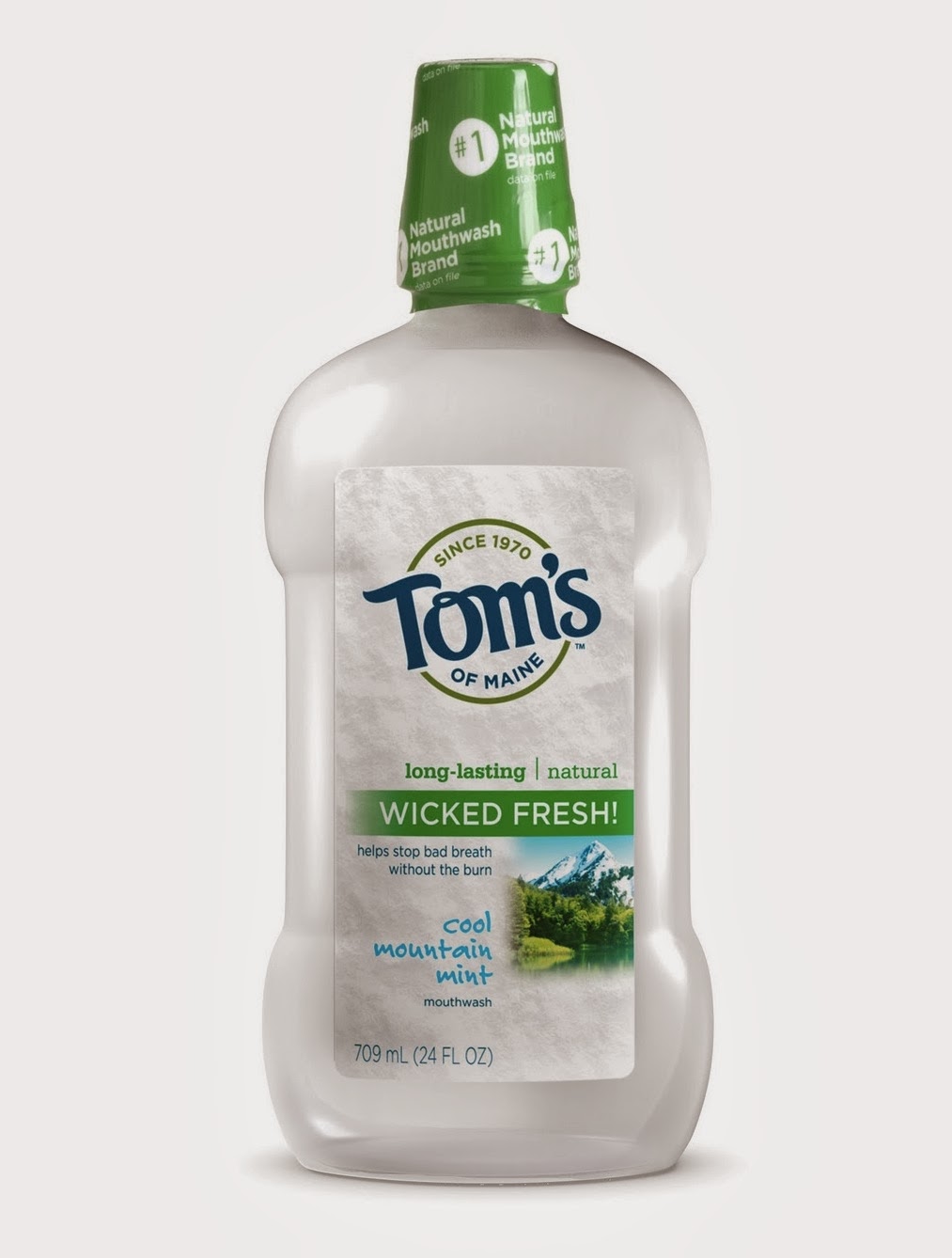 Tom's of Maine Wicked Fresh Natural Mouthwash| Cool Mountain Mint