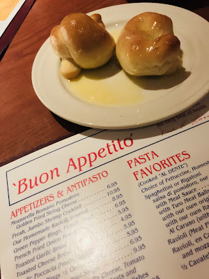 Photo of menu and bread