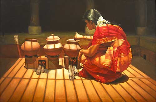 Paintings of Dravidian Women5