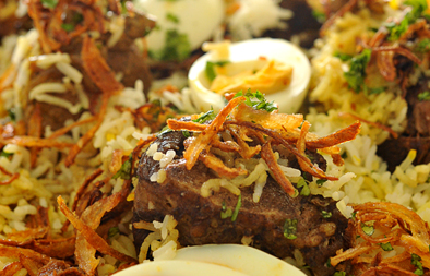 Beryani with lamb