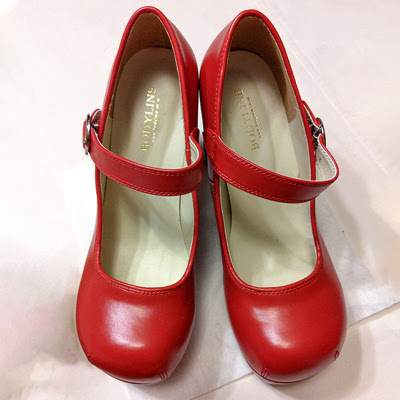 Single Strap Platform Shoes (2020) Red