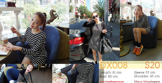 stripe dress, stylenanda