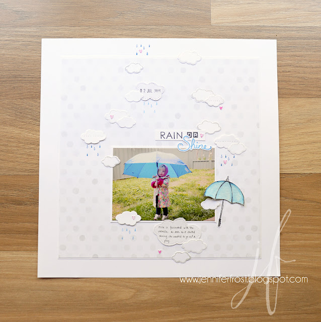 Weather Together, Umbrella Framelits Dies, Sunburst Sayings, Labeller Alphabet, Scrapbooking, Stampin' Up!, Fancy Friday, Papercraft by Jennifer Frost