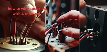 how to wire speakers with 4 terminals