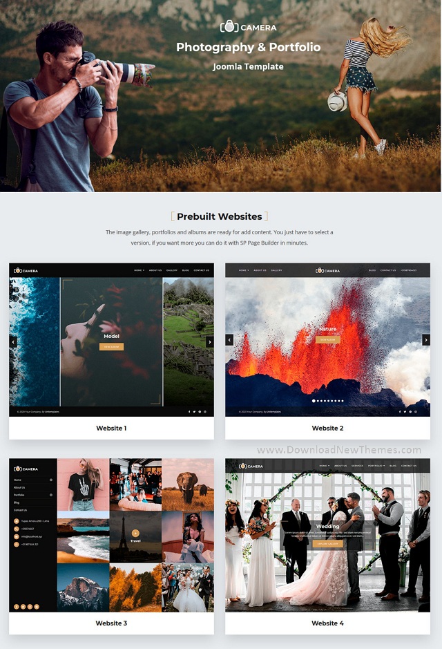 Photography and Portfolio Joomla Template