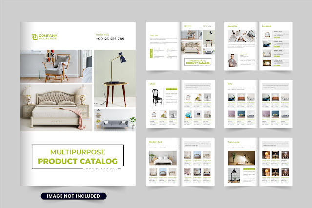 Furniture business catalog template free download