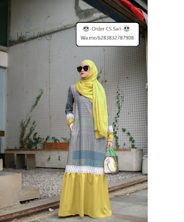 ELANA DRESS by Sheibu - Distributor Baju Muslim Surabaya