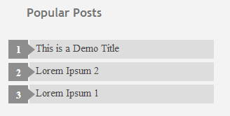 Custom Popular Post Widget In Blogger