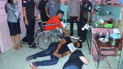 Polres Samosir, Lakukan Rekontruksi Pembunuhan Berencana Pasutri, Dikabupaten Samosir.