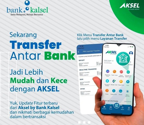 Via AKSEL Bank Kalsel, Transaksi Nasabah Makin Mudah