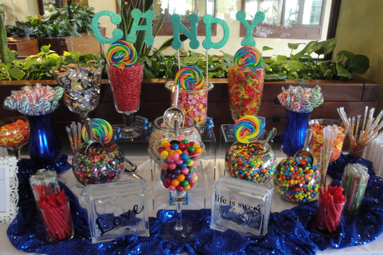 Blue Candy Buffet Bar-