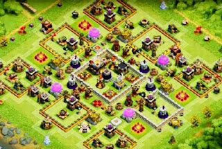 Gambar Base COC Th 11 Terkuat 2018 15