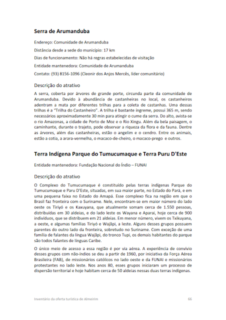 INVENTÁRIO DA OFERTA TURÍSTICA HIERARQUIZAÇÃO DE ATRATIVOS DIAGNÓSTICO DA INFRAESTRUTURA DE TURISMO RELATÓRIO DE OPORTUNIDADES DE NEGÓCIOS 2014.1. -  C.1.  Atrativos naturais