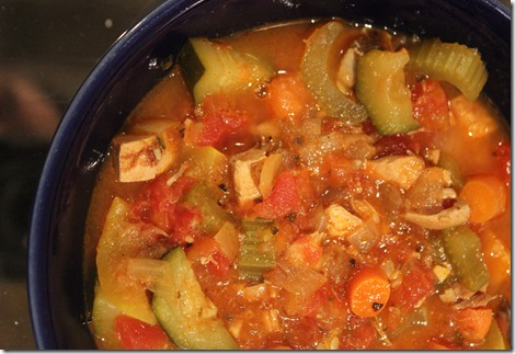 Hearty chicken tortilla soup