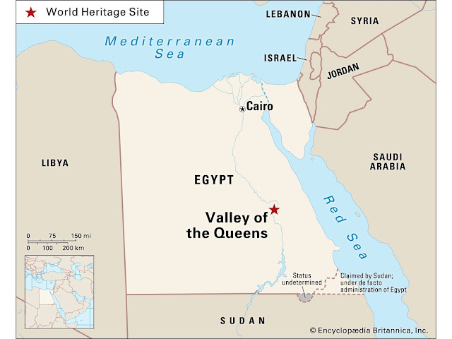 valley of the kings egypt map