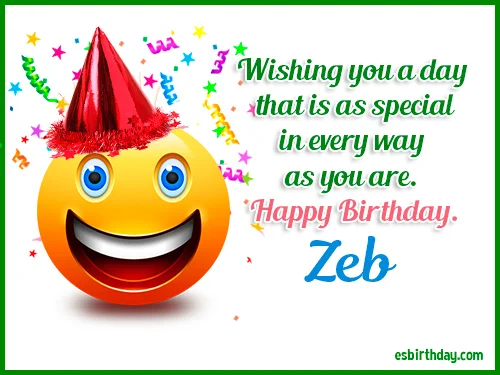 Zeb Happy birthday