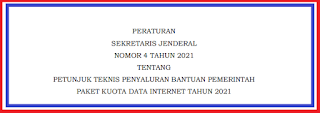 BANTUAN KUOTA DATA INTERNET DARI KEMDIKBUD TAHUN 2021 TERLAH RESMI DILUNCURKAN