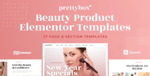 Best Cosmetic and Beauty Products Shop Elementor Template Kit