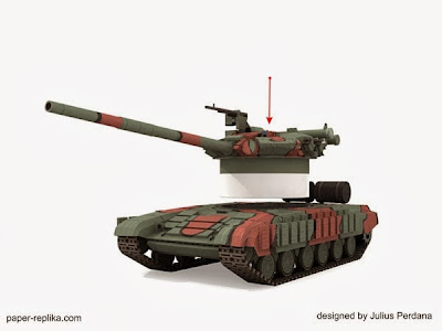 T-64B Russian Main Battle Tank Papercraft Model