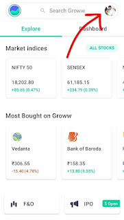 ग्रो एप पर रेफर करके पैसे कैसे कमाएं image,  Groww App Refer & Earn in Hindi text