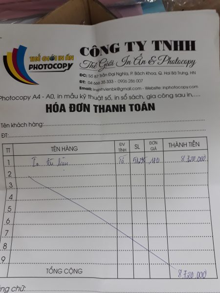 Cửa hàng cung cấp hóa đơn đỏ, VAT, bán lẻ tại Hà Nội