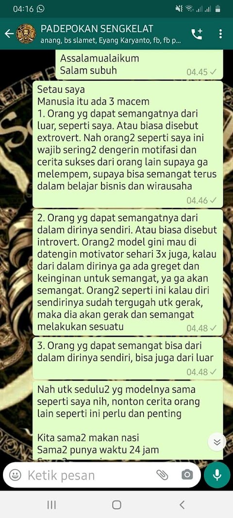 Selain supranatural, materi lain yang sering saya bahas adalah tentang wirausaha