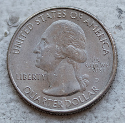 Obverse of 2011-D Gettysburg Quarter, Washington D for Denver