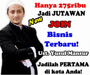 Inilah Bisnis Online Terdahsyat
klikvsi Yusuf Mansur