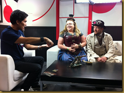 Pip and Tee interviewed by Mark Yoshimoto Nemcoff on the Blogworld LA floor