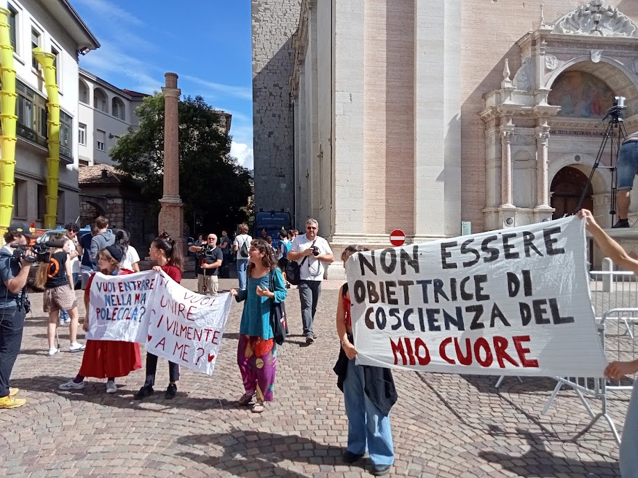 Comizio elettorale elezioni politiche 2022 Trento 10 settembre 2022