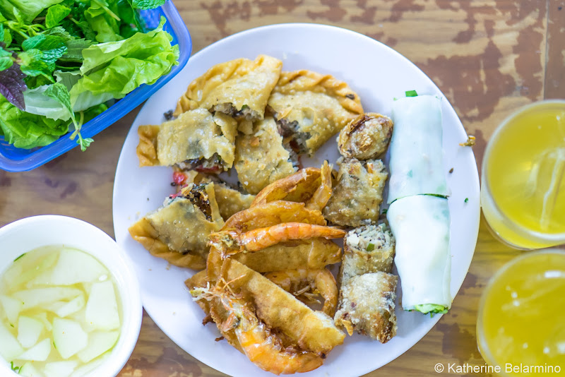 Bánh Gối, Nem Cua Bể, and Bánh Tôm Traditional Vietnamese Food