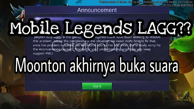 kenapa game mobile legends sangat lagg lemot patah-patah