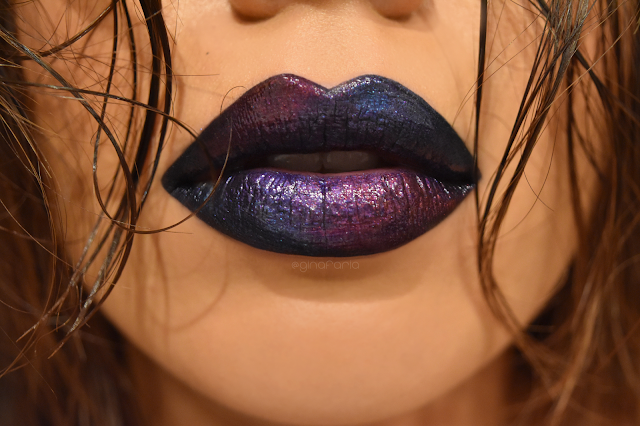 Petrol Spill Lip Art, Galaxy Lip Art