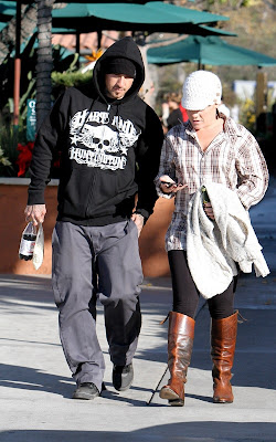 Pink and Carey Hart at the Malibu Country Mart