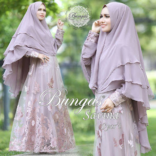 SAVINA SYARI Soft Ungu by BUNGAS