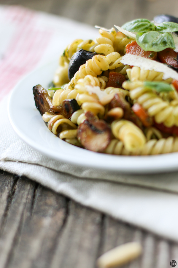 Fresh Basil Pesto and Vegetable Pasta Recipe