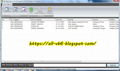 Kartu Anggota dengan Barcode dan QRCode | VB6